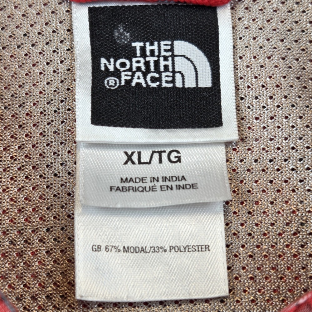The North Face Red Plaid Short Sleeve Shirt Men's XL Button Up Active Outdoors - Picture 3 of 9